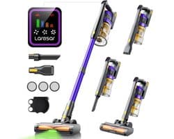 House Of Atelier - Draadloze Stofzuiger - Handstofzuiger - Smart Touch Display - Met Turbo Borstel - 60 min Looptijd - 550W