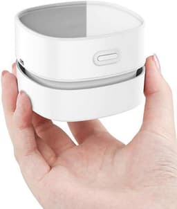 SnelShoppen - Mini Tafelstofzuiger Draadloos USB Oplaadbaar 360° Draaibaar 90 Minuten Looptijd Handstofzuiger voor Huishouden, School, Kantoor en Auto — thumbnail 4