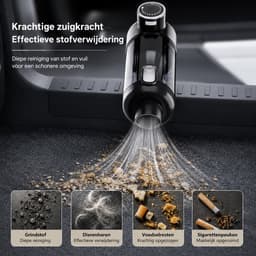 Sello! handstofzuiger – draadloos – oplaasbaar – krachtige zuigkracht – zuig en blaasfunctie – compact – lichtgewicht – 100W — thumbnail 4