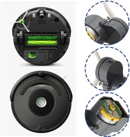 Dailygoods- Zijborstel Motor Module Vervanging - Compatibel met Roomba E5/E6/i3/i4/i5/i6/i7 - Reinigingsbereik 60x40mm - Borstellengte 31mm - Krachtige Motor - Geschikt voor 500/600/700/800/900 Series - Robotstofzuiger — thumbnail 4