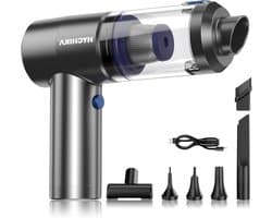 Draadloze Kruimelzuiger - Mini Stofzuiger - Auto Interieur Reinigen - 15000 Pa Zuigkracht - 130 ml - Zwart