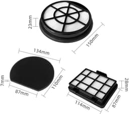 Replacements Filterset geschikt voor Bosch Serie 2 – 6-delig (2x Schuimfilter, 2x Motorfilter, 2x HEPA filter) – vervangt BBZ152EF, 12025213, 17001740 — thumbnail 4