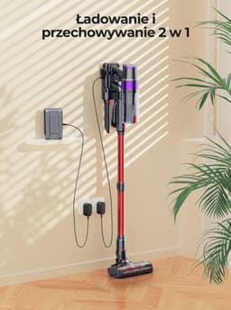 Draadloze Stofzuiger - EU Plug - 500W - 0.6-1L Stofbeker - Kunststof Handgreep - HEPA Filter - LCD Scherm — thumbnail 3