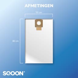 SQOON® Serviceset geschikt voor Parkside PPWD 30 - Gelijk aan model: 30381494, PPVFT 30 A1 - Ideaal voor het vervangen van stofzakken en filter in nat- en droogzuigers — thumbnail 5