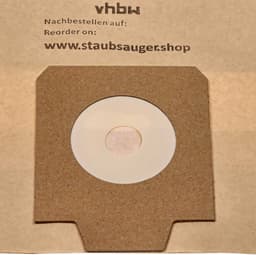 vhbw 10 stuks stofzakken, vervanging voor Nilfisk 140 7015 040, 1407015020, 1407015040, 140 7015 020 voor stofzuigers - 34 cm x 17 cm bruin — thumbnail 2
