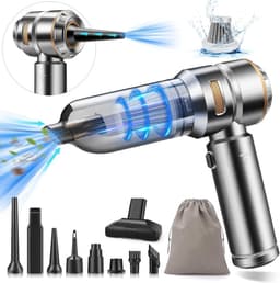 Mini Autostofzuiger 4-in-1 – 22.000 Pa – Draadloze Handstofzuiger met Luchtblazer en Pomp – 6000 mAh – 3 Zuigstanden – HEPA-filter – USB-C — thumbnail 2