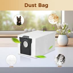 6 stuks Vacuum Cleaner Bags geschikt voor Dreame D20 Pro Plus / D20 Plus Robot Vacuum Cleaners Large Capacity Vacuum Cleaner Bags Accessories Replacement Bags — thumbnail 2