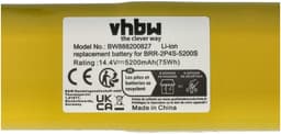 vhbw-batterij compatibel met Xiaomi Roborock T60, T6, T61, T65 vacuümrobot (5200 mAh, 14,4 V, Li-Ion) — thumbnail 2