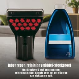 QORA® Tapijtreiniger machine - Tapijtreiniger - Tapijtreiniger apparaat - Zwart/Rood - 3cm x 25cm x 17cm — thumbnail 3