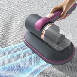 Handmatrasstofzuiger - Kleine stofzuiger - Matras reinigen - Draadloos ontwerp - 68 W - Paars — thumbnail 4