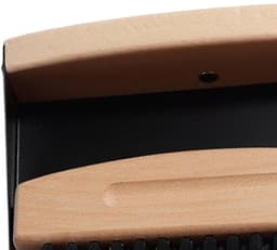 Mini Bezem Stoffer Set - Kleine Veegset - Bureau Schoonmaken - Houten Handvat - 15.5 cm - Zwart — thumbnail 5