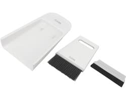 Mini Stoffer Borstel - Kleine Bezem Set - Keuken Reinigen - Twee Opzetborstels - 20 x 12 x 3 cm