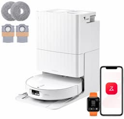 Roborock Qrevo Edge 2 Set-robotstofzuiger-25.000 Pa-7,98 cm ultraslank-12 mm dweilheffing-80°C warmwatermopwas& zelfreinigend station-FlexiArm-RetractSense navigatie-dubbel anti-klitssysteem-reactieve AI & Roborock app-bediening — thumbnail 1