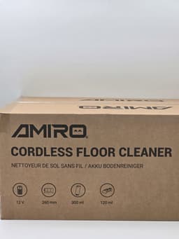 AMIRO LW F28 Draadloze Vloerreiniger - Elektrische Dweil - 12V - 300ml - Tank voor Schoon en Vuil Water — thumbnail 3