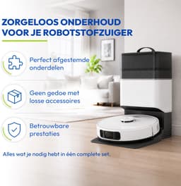16-delige Accessoires Set Geschikt voor Roborock S8 / S8+ Robotstofzuiger met onderdelen zoals HEPA filters, borstels en dweilpads - Complete Onderhoudsset — thumbnail 4