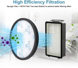 Dailygoods- Stofzuigerfilters HEPA - Vervangt ZR78000 - Compatibel met Rowenta Compact Power XXL - Verbeterde luchtkwaliteit - 4 stuks - Ideaal voor allergieën - HEPA-filter — thumbnail 4