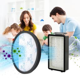 Dailygoods- Stofzuigerfilters HEPA - Vervangt ZR78000 - Compatibel met Rowenta Compact Power XXL - Verbeterde luchtkwaliteit - 4 stuks - Ideaal voor allergieën - HEPA-filter — thumbnail 3