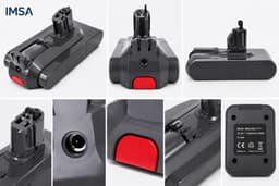 IMSA Accu geschikt voor Dyson V11 Outsize V15 - 6000mAh Li-ion 25.2V Click Type - Eenvoudig te Plaatsen - Vervangt 970425-01 en 970938-01 — thumbnail 4