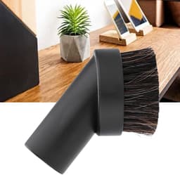 Dailygoods- Vloerborstel Paardenhaar - Stofborstel - Kunststof - Vervangend Accessoire - 32 mm - Zwart - Hoogwaardige Kwaliteit — thumbnail 1