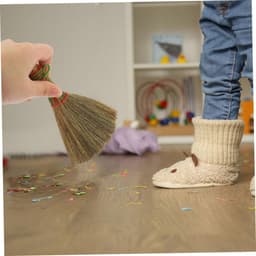 Kleine Stofbezem - Mini Bezempje - Bureau Schoonmaken - Duurzaam Materiaal - 3 Stuks - Diverse Kleuren — thumbnail 4
