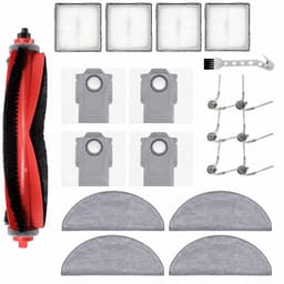 20-delige accessoireset geschikt voor Roborock Q10 S5 / Q10 S5+ / Q10 X5 robotstofzuiger, met hoofdborstel, stofzakken, dweilpads, HEPA-filters en zijborstels — thumbnail 1