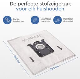 VANJOOL® S-bag Stofzuigerzakken – Geschikt voor Philips, AEG, Electrolux, Tornado, Zanussi PH99 en Volta – 20x Stofzuigerzak – Sterke Filtratie & Lekvrij Design — thumbnail 5