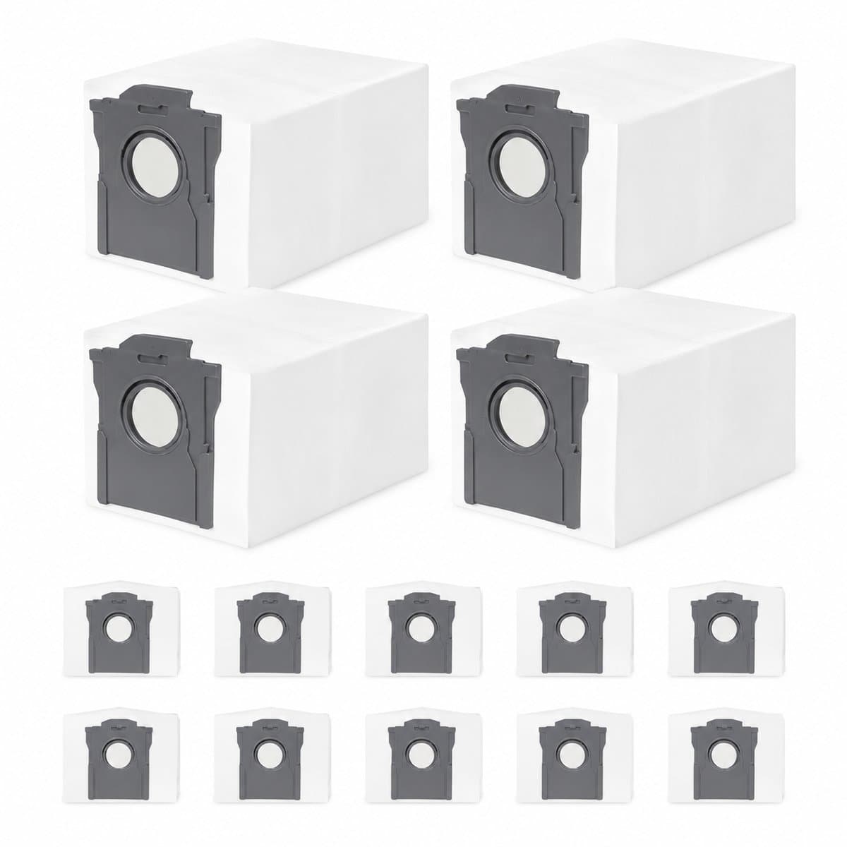 14 Stuks Stofzuigerzakken Voor Robotstofzuiger - Geschikt Voor Dreame L10 L10s L20 X20 X30 X40 X50 L40 L50 Ultra En Mova P10 E30 P50 V50 Ultra - 3,2 Liter Capaciteit - 4-Laagse Filterstructuur - Vervangende Stofzakken Voor Leegstation — afbeelding 1
