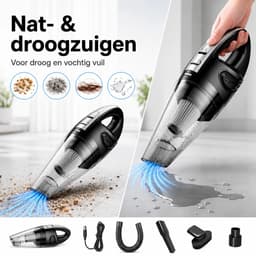Traumheim® Kruimelzuiger Draadloos - Kruimeldief Snoerloos - Nat & Droog Zuigen - Wasbaar HEPA Filter - 500g - Auto en Woning — thumbnail 5