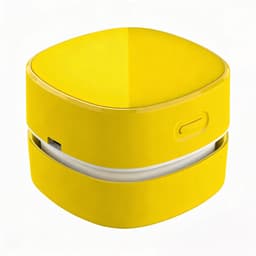 Mini Draadloze Tafelstofzuiger, Draagbare Bureau Stofzuiger USB-oplaadbaar voor Toetsenbord, Laptop, Kantoor, Auto en Huisdierenhaar(Geel) — thumbnail 1