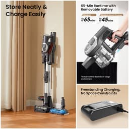 ​JIMMY JV9 Pro Aqua Cordless Vacuum Cleaner - 160AW Suction Wet and Dry Cleaning 45min Runtime HEPA Filter LED Display​​ — thumbnail 5