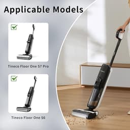 5x Borstelrol - geschikt voor Tineco FLOOR ONE S7 PRO - FLOOR ONE S6 - FLOOR ONE SWITCH S6 - FLOOR ONE SWITCH S7 - FLOOR ONE S7 COMBO - FLOOR ONE S7 FLASHDRY Stretch draadloze stofzuiger reserveonderdelen - met reinigingsborstel — thumbnail 4