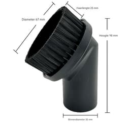 GELLDG 2 stuks stofzuigerborstels - 35 mm stofborstel - Premium stofzuigerborstelkop - Stofzuigermondstuk - Universele stofzuigeraccessoire voor alle merken — thumbnail 2