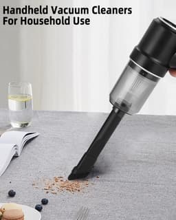 Multifunctionele Kruimeldief - Auto Stofzuiger - Auto en Huis - Verschillende Opzetstukken - 19.8 cm - Zwart — thumbnail 3