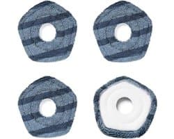 4 Stuks Mop Pads geschikt voor Eufy X10 Pro Omni en Eufy X9 Pro Robot Stofzuigers
