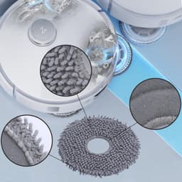 Accessoires gescht voor Roborock Qrevo S5V, Qrevo Curv, Qrevo Curv S5X, Qrevo Edge, Qrevo Edge S5A reserveonderdelenset, 1 hoofdborstels, 4 HEPA-filters, 4 reinigingsdoeken, 4 stofzakken, 4 — thumbnail 3