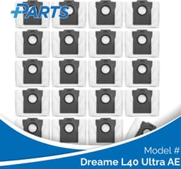Dreame L40 Ultra AE Stofzakken (20 Stuks, Plus.Parts® alternatief voor RDB8) — thumbnail 1