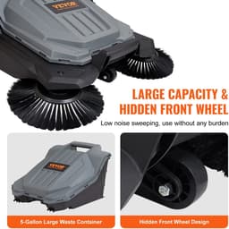 Aafinity Schrobmachine - Vloer - Vloerveegmachine - Schoonmaak Machine - 65 cm - in hoek en hoogte verstelbaar - 18.9 L container — thumbnail 5
