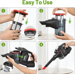 2 stuks Geschikt voor bosch Hepa Filter - Geschikt voor Gen2 8-serie - met borstel - Geschikt voor 12036642,12023349 - voor slechte geuren en tegen fijnstof — thumbnail 4