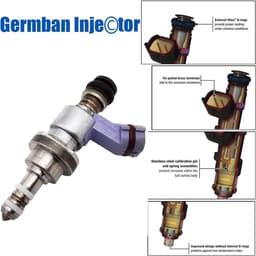 EGoods - Brandstofinjector voor auto's met 3.5L-V6 en 4.6L-V8 motoren, geschikt voor Lexus GS350, GS450h, GS460, LS600h L en IS350 - Vervangt onderdeelnummer 23209-39155 M1297 — thumbnail 2
