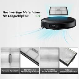 HEPA-filter gescht voor Roborock Saros 10R / G20S Ultra, wasbare vervangingsfilter, accessoires voor robotstofzuiger, stofzuigerfilter, reserveonderdelen, 4 stuks — thumbnail 2