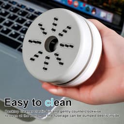 Draagbare Mini Tafeldstofzuiger - Draadloos, USB Oplaadbaar, Hoge Zuigkracht voor Bureaus — thumbnail 3