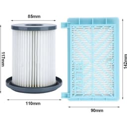 1 filterpatroon + 1 filterzeef - vervangingsfilters voor Philips FC8732 FC8733 FC8734 FC8736 FC8738 FC8740 FC8748 stofzuiger — thumbnail 4
