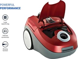 Krachtige Stofzuiger - Huishoudelijke Reiniger - Efficiënt Schoonmaken - Grote Capaciteit Zakken - 43 Liter Inhoud - Rood — thumbnail 4