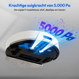 MEDION Robotstofzuiger met afzuigstation en dweilfunctie X22 SW+ (lasernavigatie, 5.000 Pa, 2-in-1, nauwkeurige mapping, no-go zones, meerdere etages, MD 100021) grijs — thumbnail 2