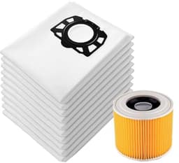 13-delige stofzuigerzakken set met filter Geschikt voor voor Kärcher KFI 357, WD2, WD 2 Plus, WD 3, KWD 1-3, SE 4001, SE 4002, reserveonderdelen 2.863-314.0 (13) — thumbnail 1