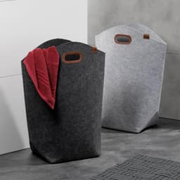 Ruime Wasmand van Stevig Vilt met Handvatten voor Badkamer of Slaapkamer — thumbnail 4