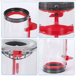 Stofbak voor Dyson V8 V7, transparant premium model met eenvoudige bediening, compatibel met Dyson V8 Absolute Animal Pro, V7 Motorhead Pro en meer — thumbnail 2