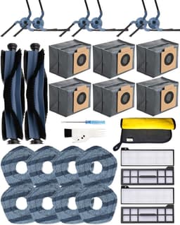 29-Pack Vervangende Accessoires voor Eufy X10 Pro Omni Robotstofzuiger,2 Hoofdborstel,6 Zijborstels,4 Hepa-filters,6 Stofzakken,8 Dweilpads etc. — thumbnail 1