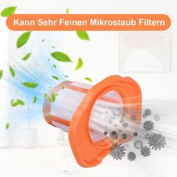4 stuks filters geschikt voor Black+Decker HHVK320J- HHVK320J10 -HHVK320JZ01- HHVK515J- HHVK515JP -HHVK515JP07 -HHVK515J00FF -HHVK415B01 handstofzuiger reserveonderdelen accessoires vervangingsfilter wasbaar — thumbnail 5