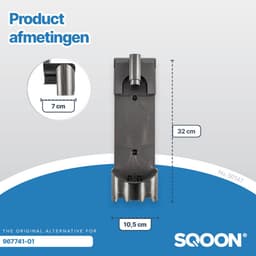 SQOON® Wandhouder voor Dyson V7 & V8 Series - Geschikt voor laadstation - Model 967741 — thumbnail 4